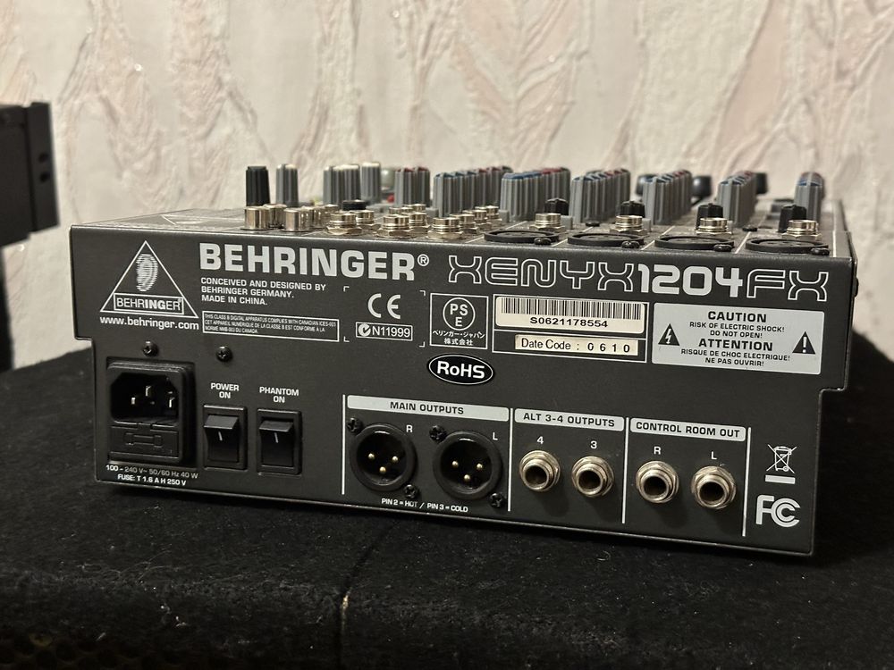 Колонки SKV club 450, behringer xenyx 1204 fx