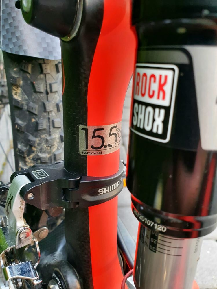Rower Full Felt Edict Six 2 Carbon 15.5” enduro trail Mavic Sram Avid
