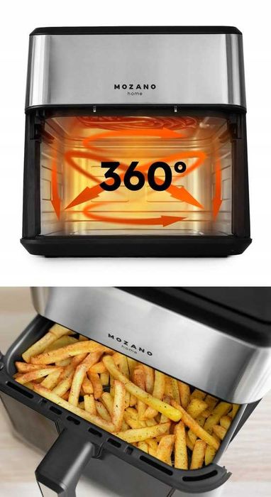 XXL DUŻA Frytkownica beztłuszczowa AIR FRYER frytownica mocna wifi
