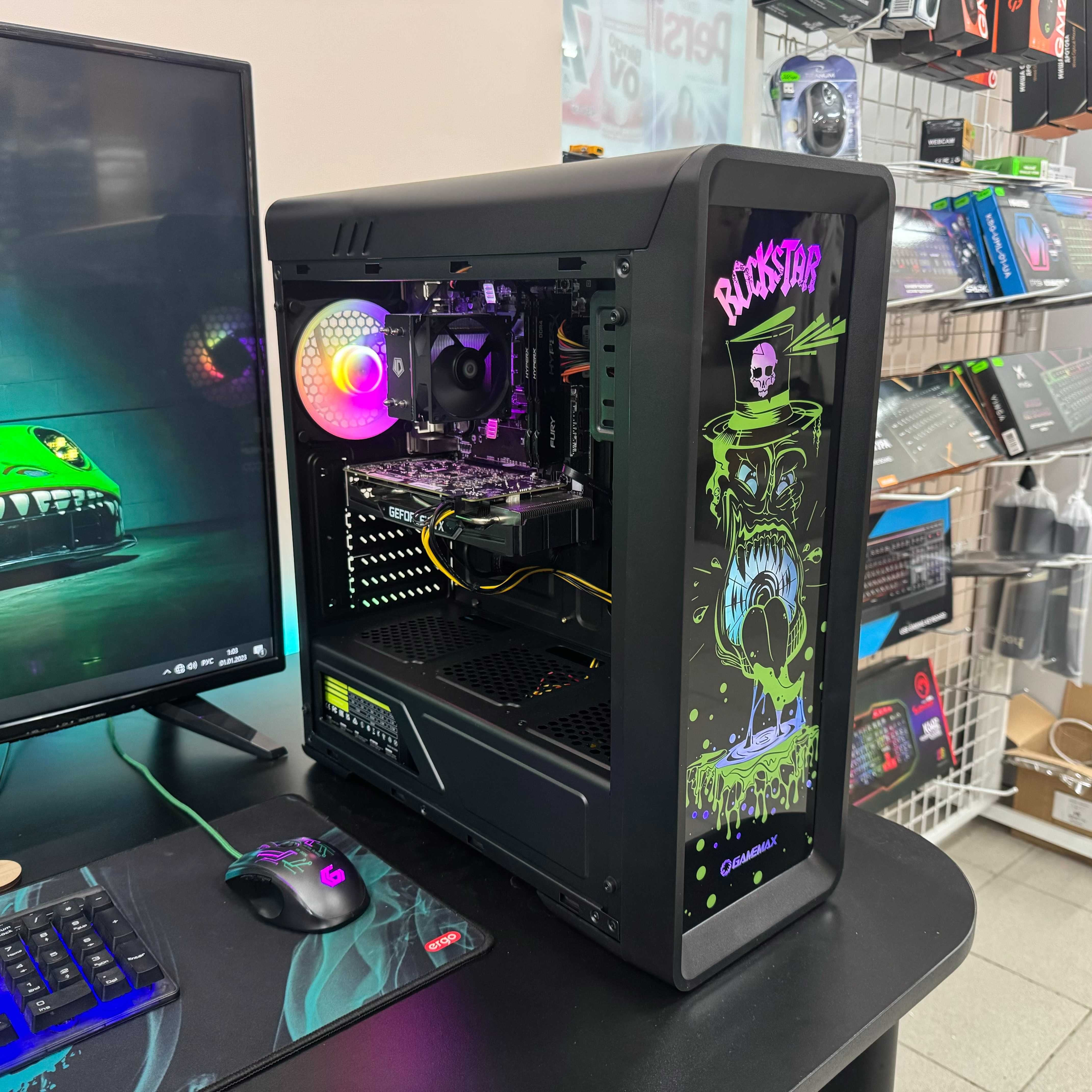 Компютер Новый Ryzen 5 5500, 16GB DDR4, GTX 1660 Ti 6GB, SSD 480GB