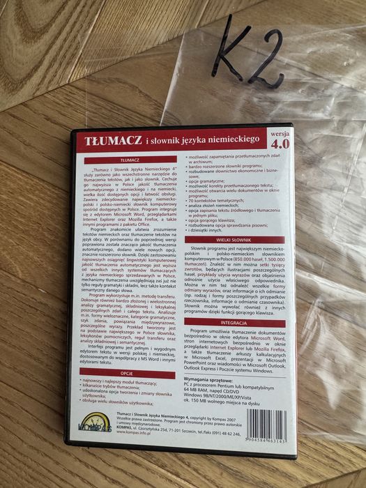 Język niemiecki  tłumacz i słownik CD