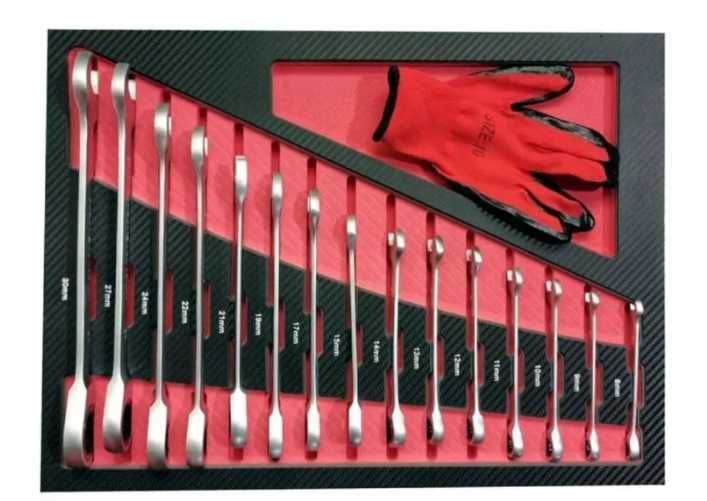 Szafka warsztatowa wózek narzedziowy 262el mocna klucze płaskie z grze