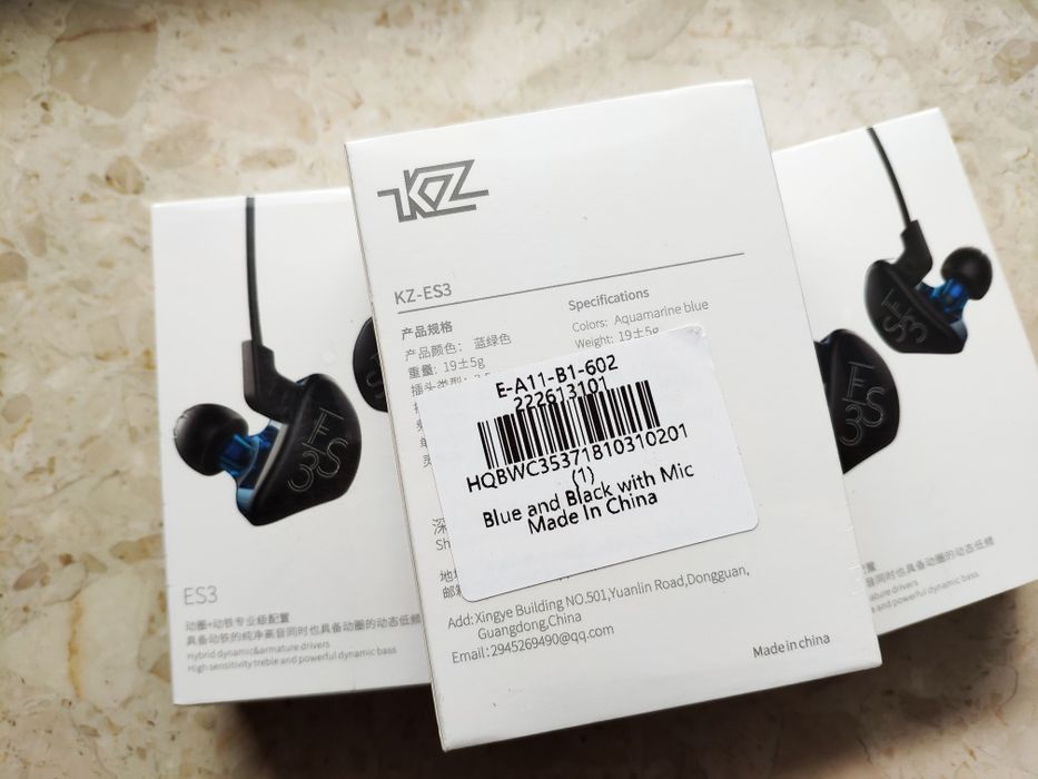 Nowe słuchawki KZ-ES3 z mikrofonem
