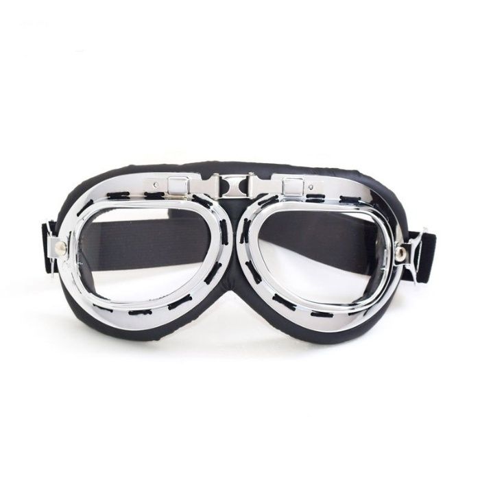 Retro gogle okulary motor Wsk Wfm Shl Jawa Junak Awo Bobber Cafe Racer