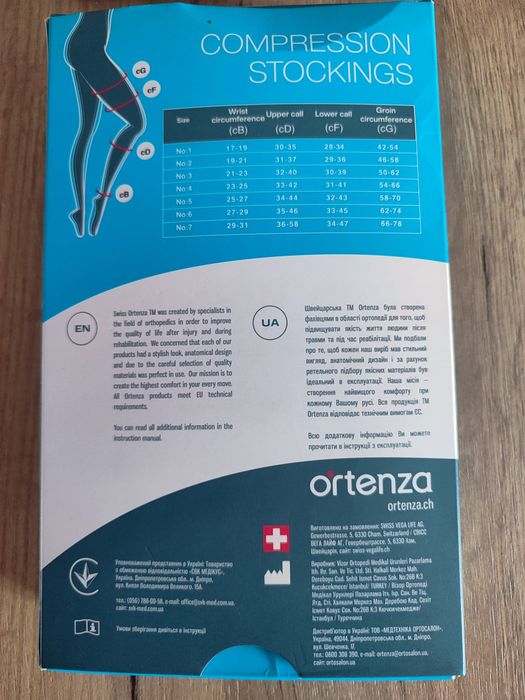 Компресійні медичні панчохи Ortenza