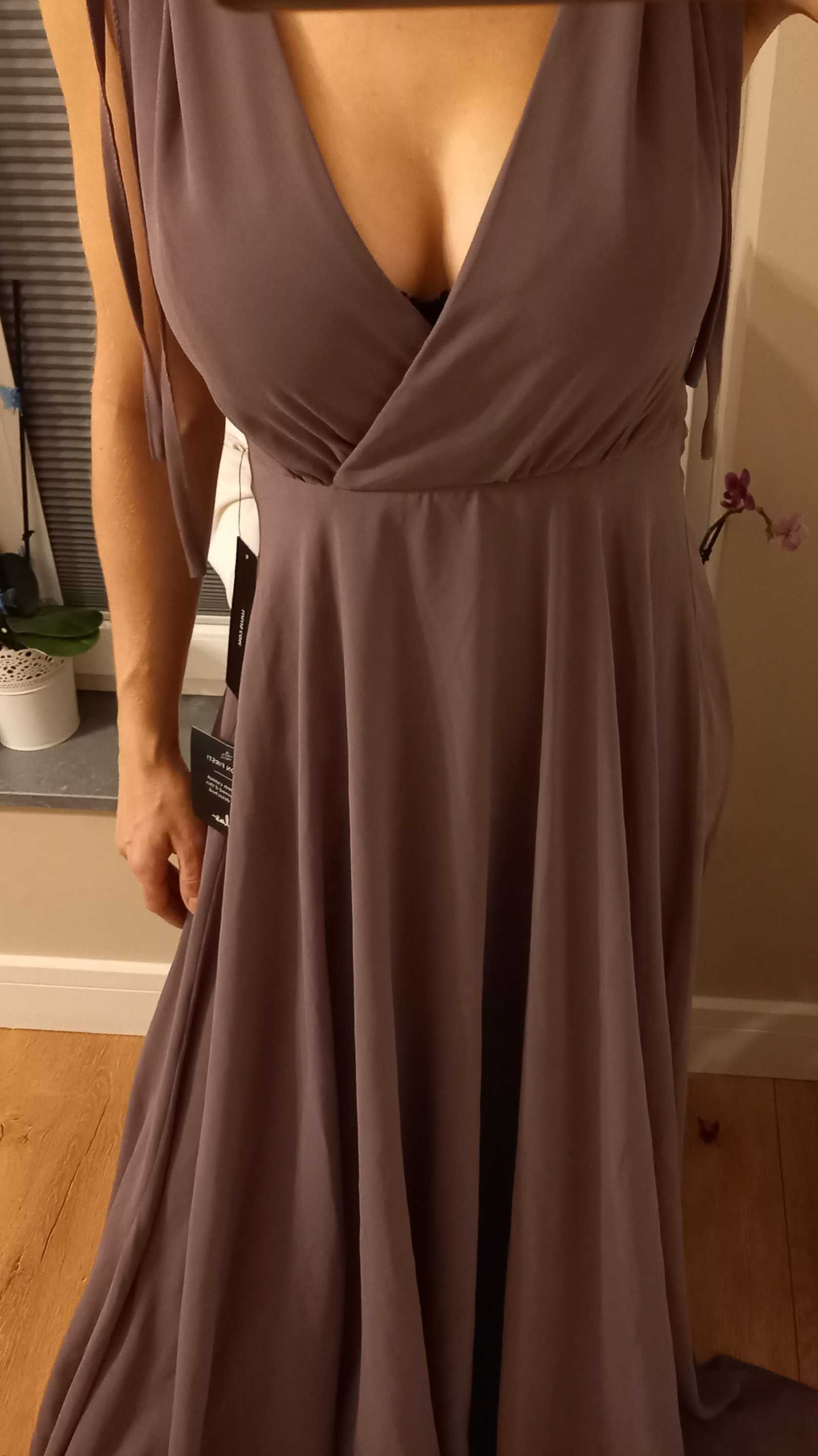 Sukienka maxi XS Lulus fioletowa