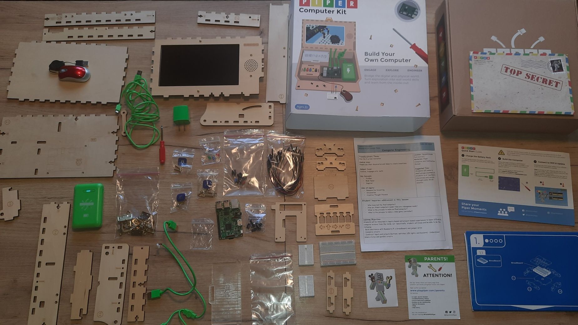 Raspberry pi 3 piper computer kit minercraft