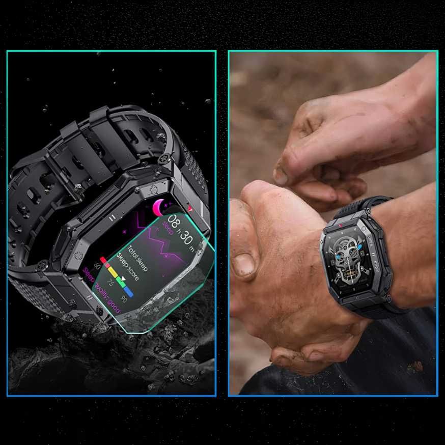 Smartwatch męski militarny wielofunkcyjny