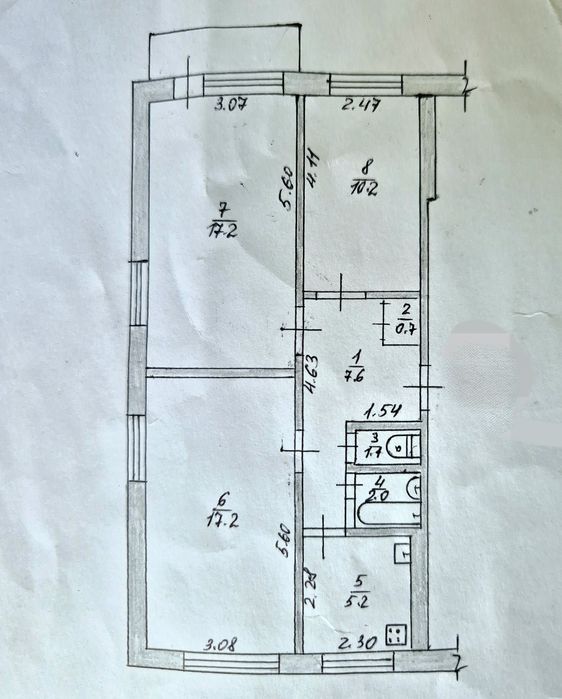 3-х кім кв Польова кімнати окремі ремонт