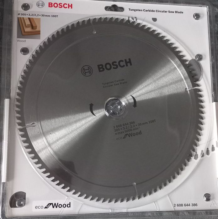 Диск пиляльний Bosch Eco for Wood 305х30мм на Z40 та на Z100, дерево
