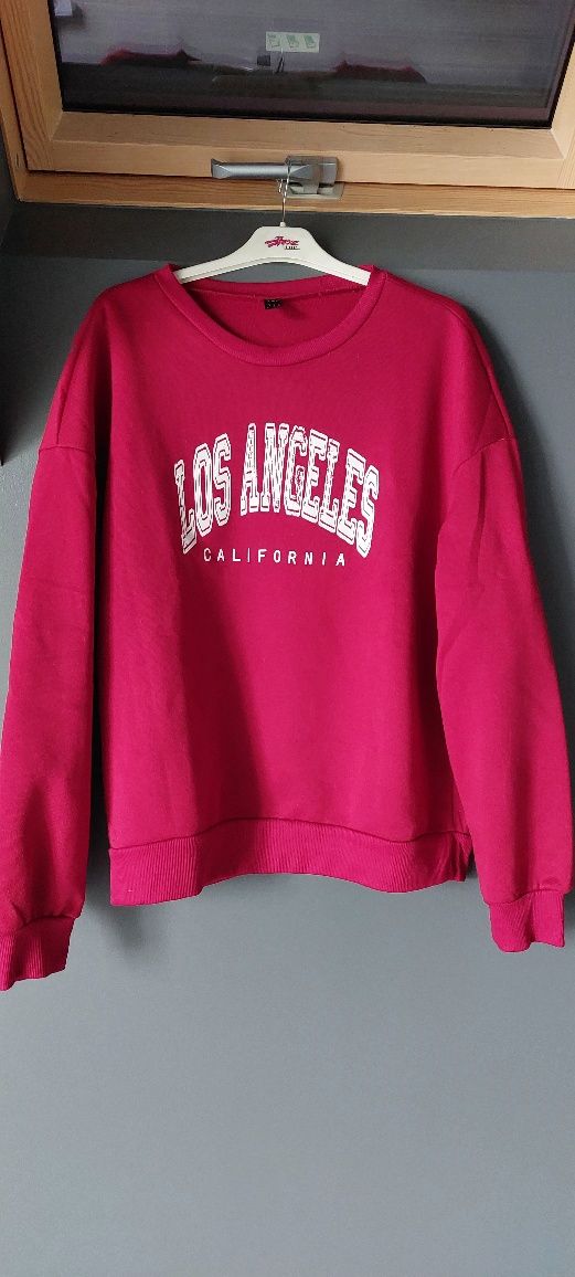 SHEIN Czerwona bluza LOS ANGELES Rozm. M / L