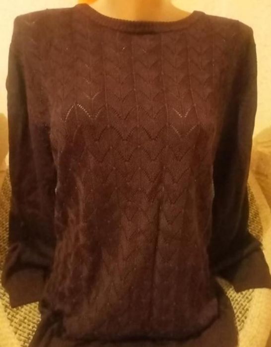 Трендовый  шоколадный свитер