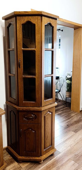 Sprzedam meble stylizowane na dębowe.! witryna narożna