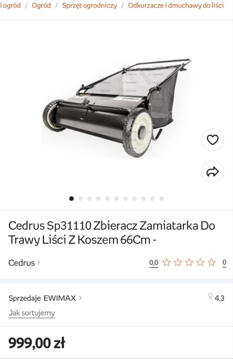 Zbieracz do liści cedrus