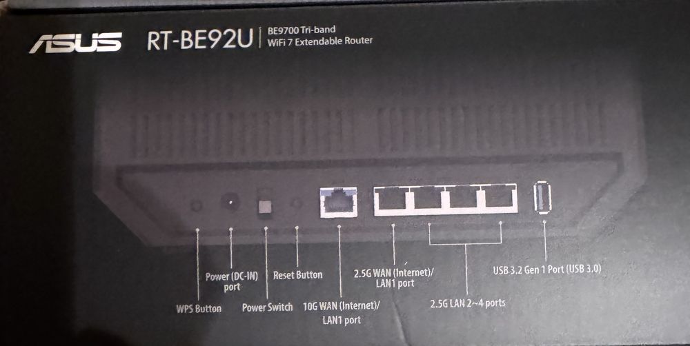 Wi-fi 7 роутер Asus RT-BE92U