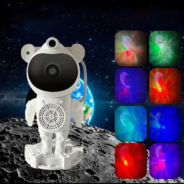 Нічник космонавт Проектор зоряного неба.Астронавт з Bluetooth колонкою