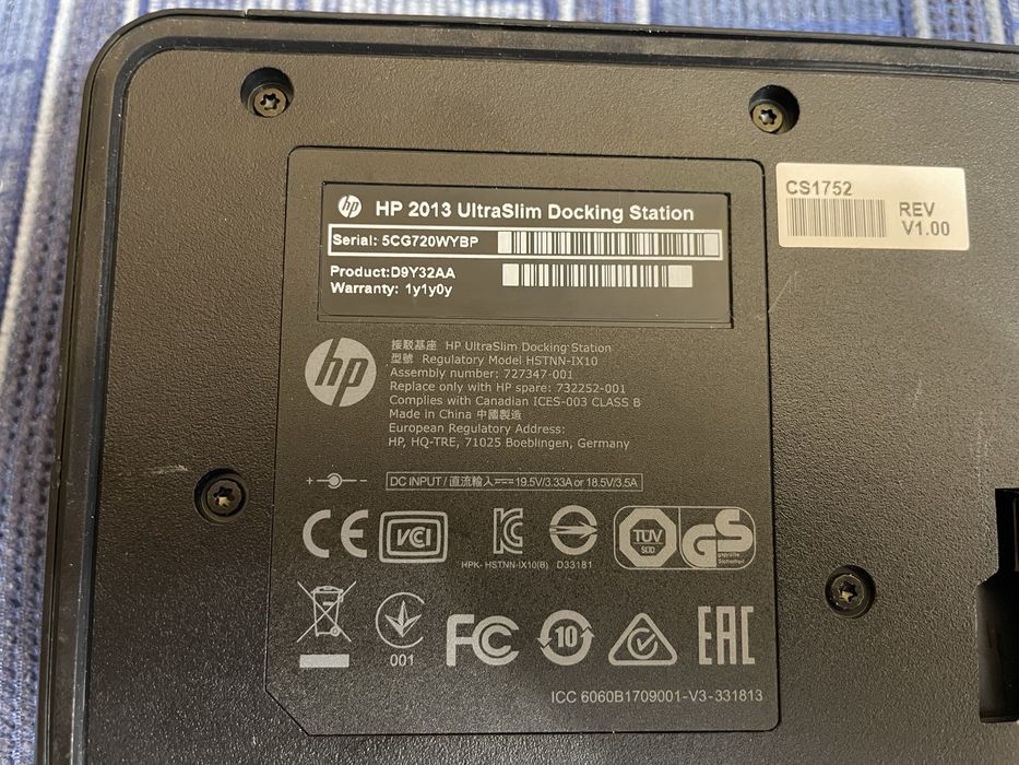 Stacja dokująca HP 2013 UltraSlim Docking Station