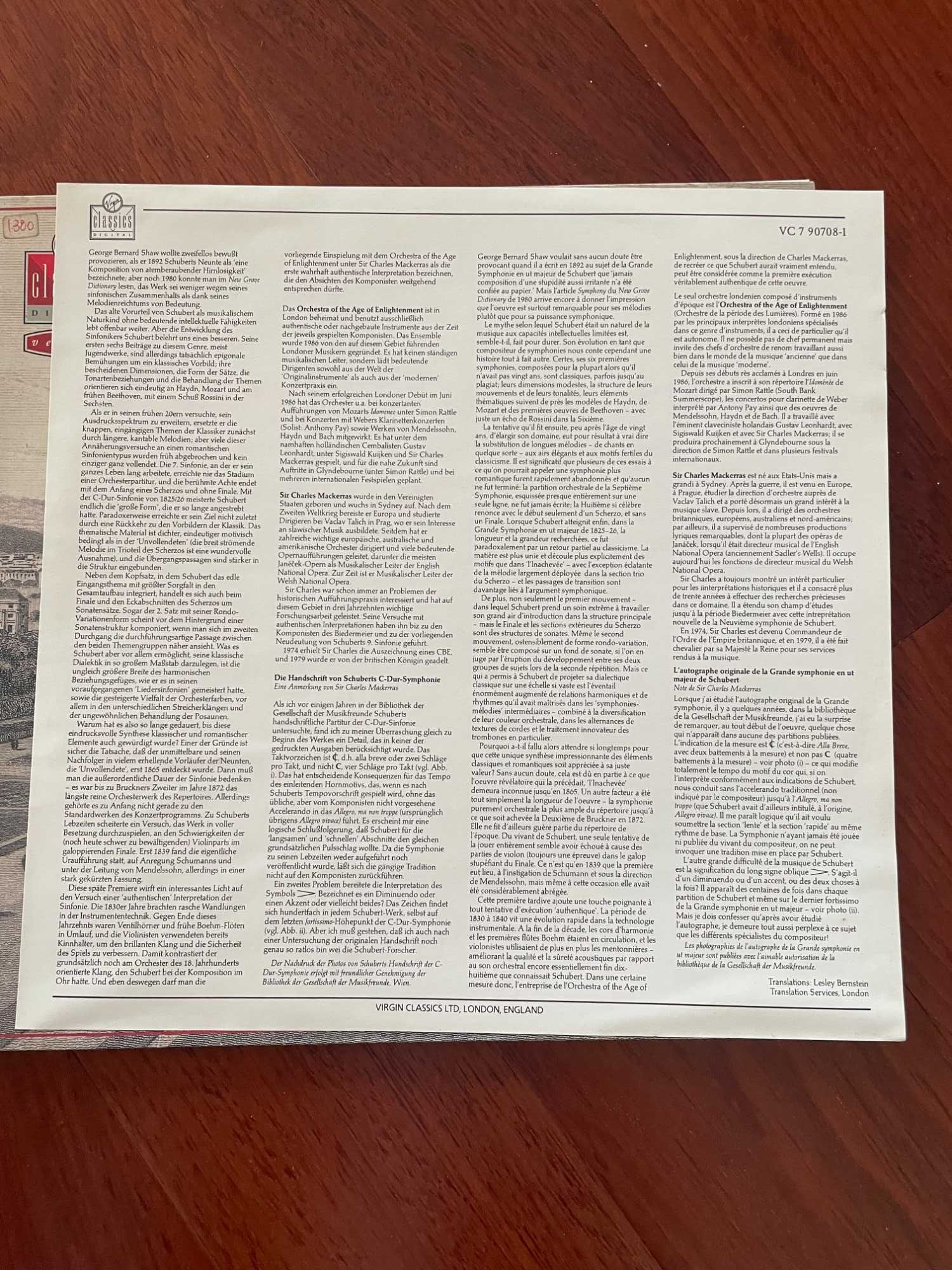 Vinil | Musica Classica | Bach e Schubert