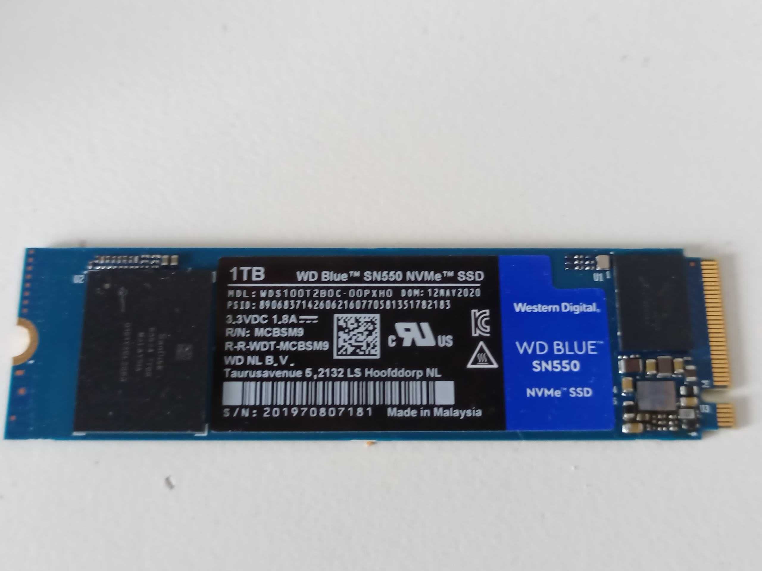 1Tb NVMe  SSD накопичувач WD SN550  m2.2280
