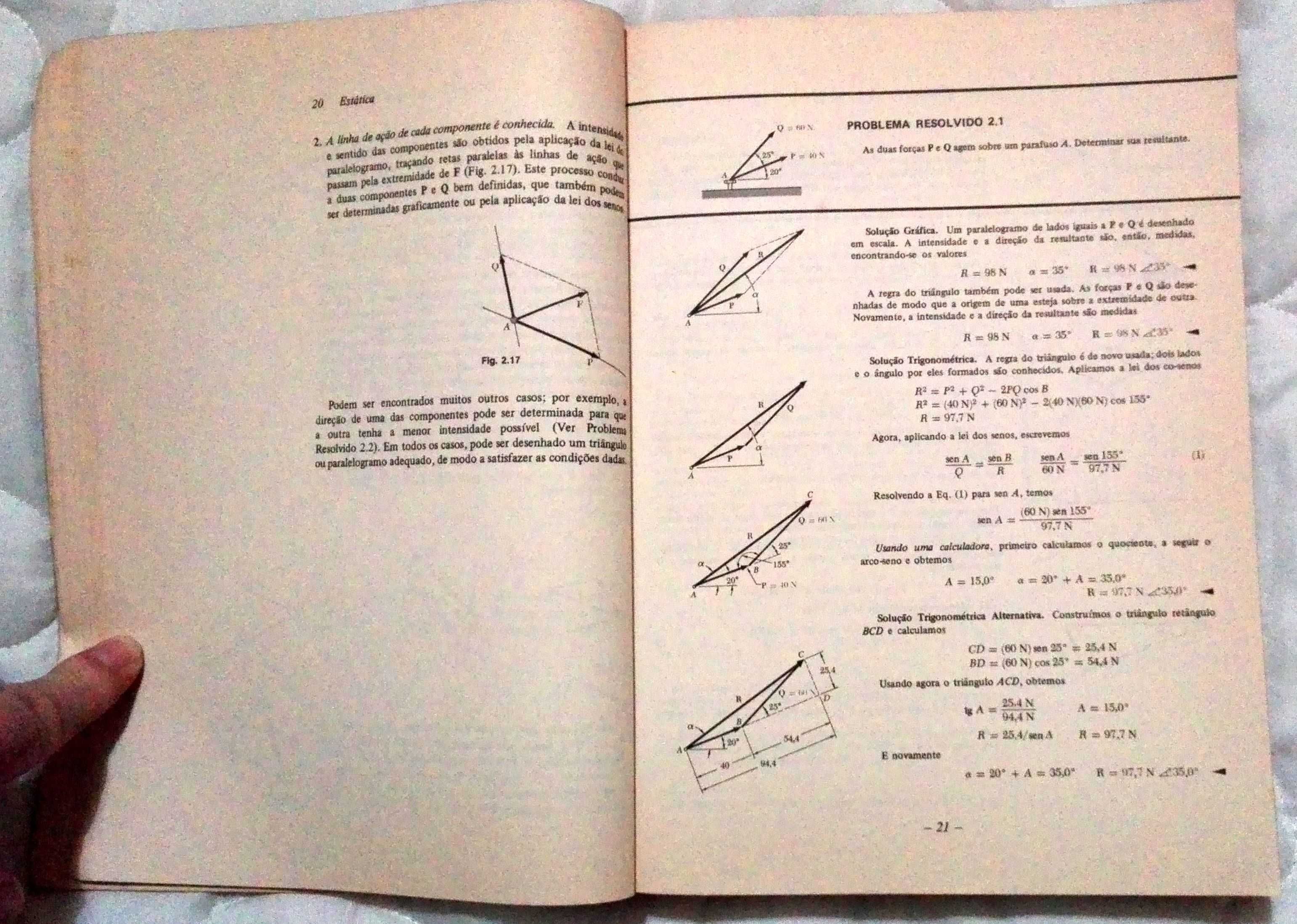 Livro Mecânica Vectorial p-Engenheiros – Estática Volme I