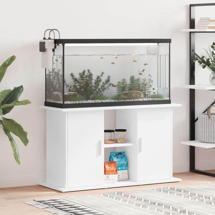 vidaXL Szafka pod akwarium, biała, 101x41x58 cm