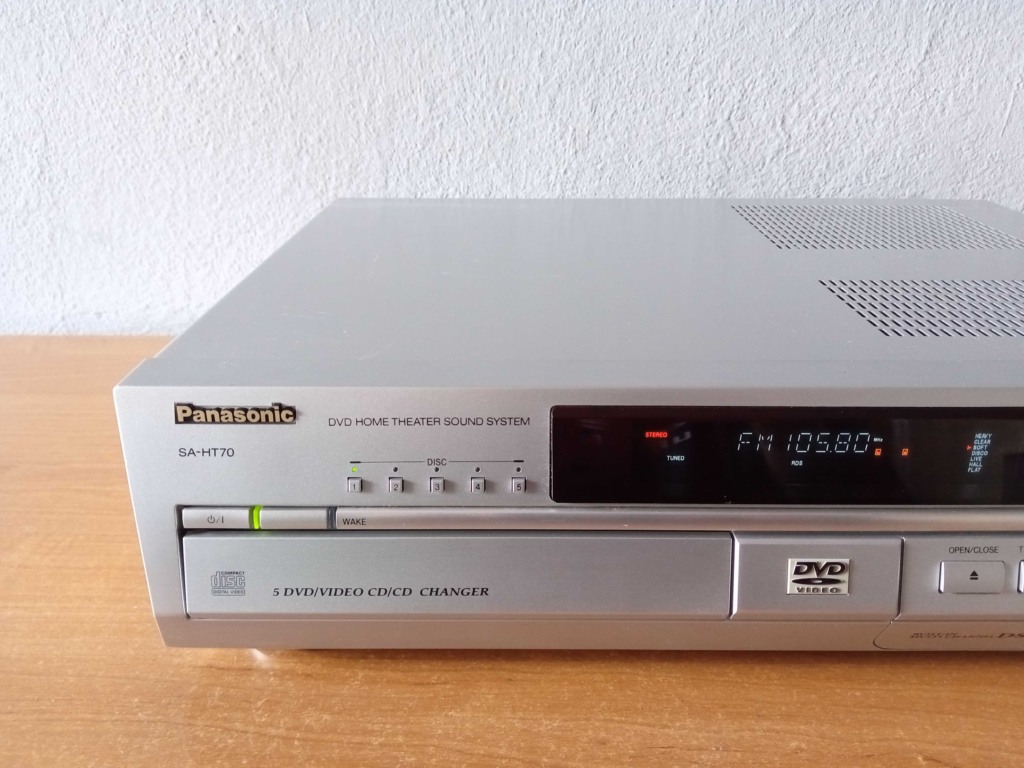 Panasonic SA-HT70 amplituner kina domowego 5.1  zmieniarka 5 x DVD/CD