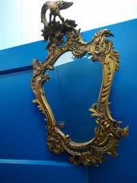 Espelho de madeira antigo
