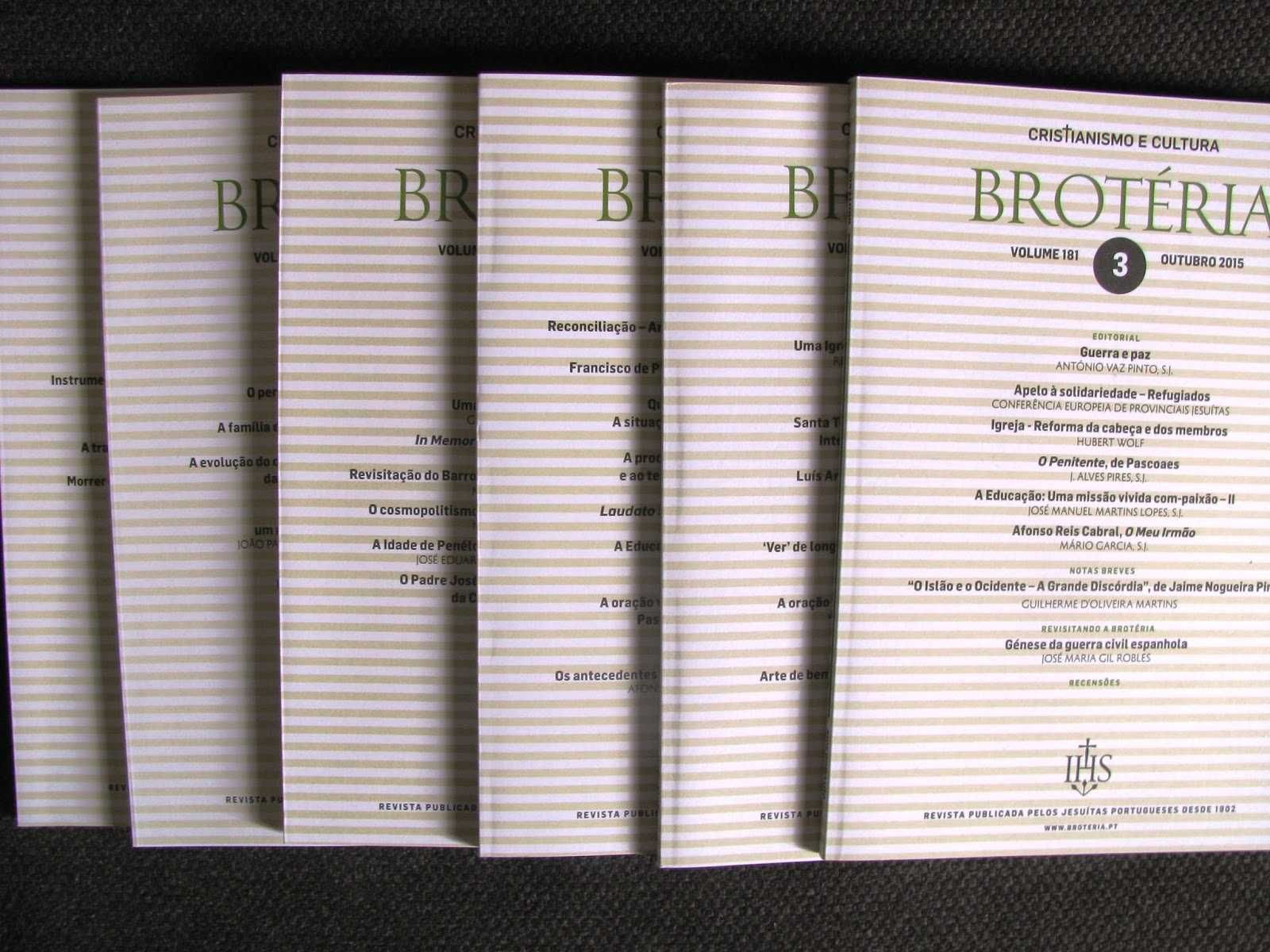 Revista Brotéria (vários volumes)