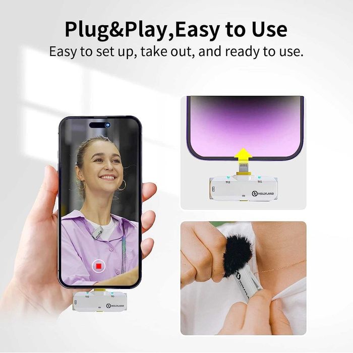 Бездротовий петличний мікрофон Hollyland Lark C1