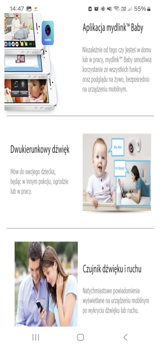 Niania elektroniczna z kamerą EyeOn™ Baby Junior Plus
DCS-820L