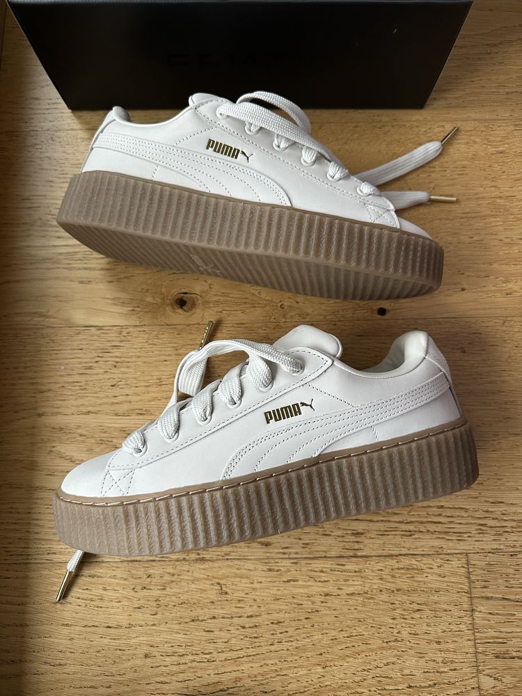 Buty adidasy sneakersy Puma Fenty creeper phatty nubuck 42 warm white