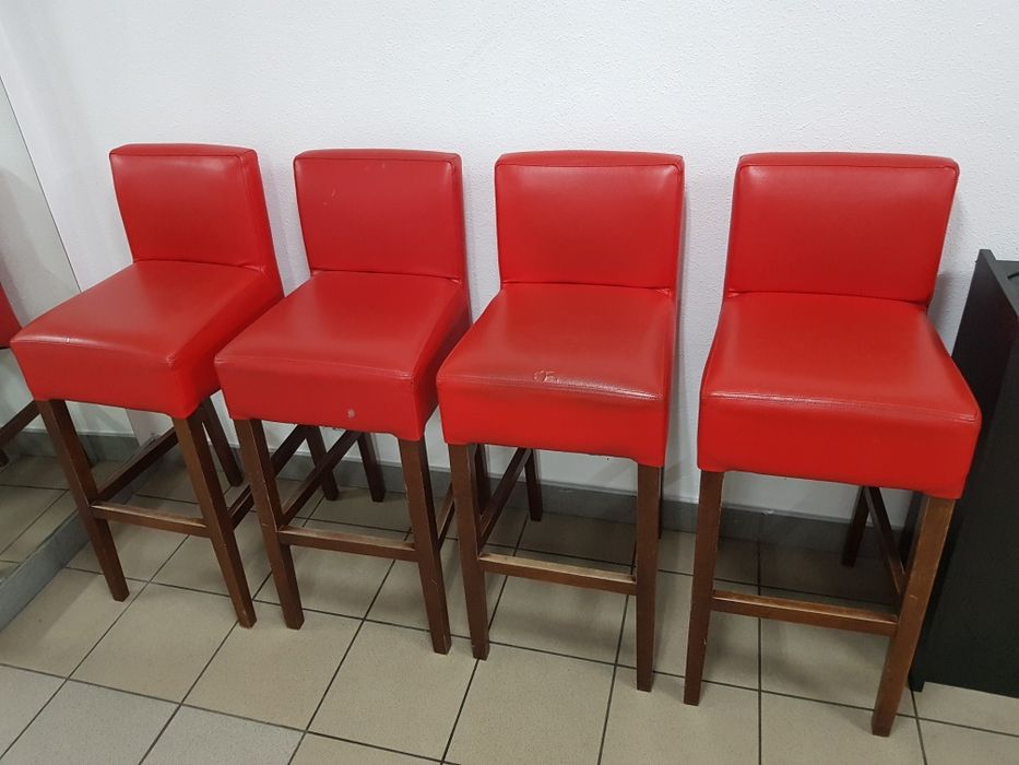 Krzesło barowe z Eko skóry