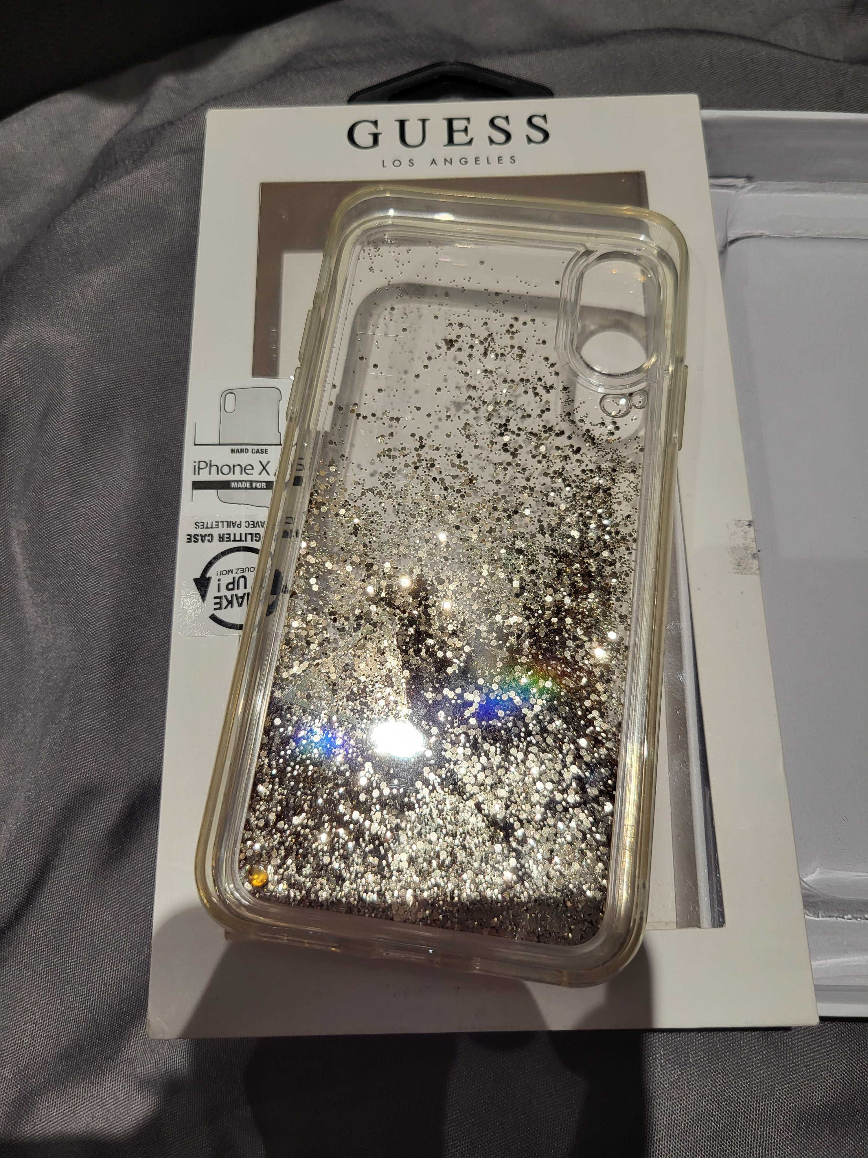 etui do iPhone'a X/XS GUESS liquid glitter case