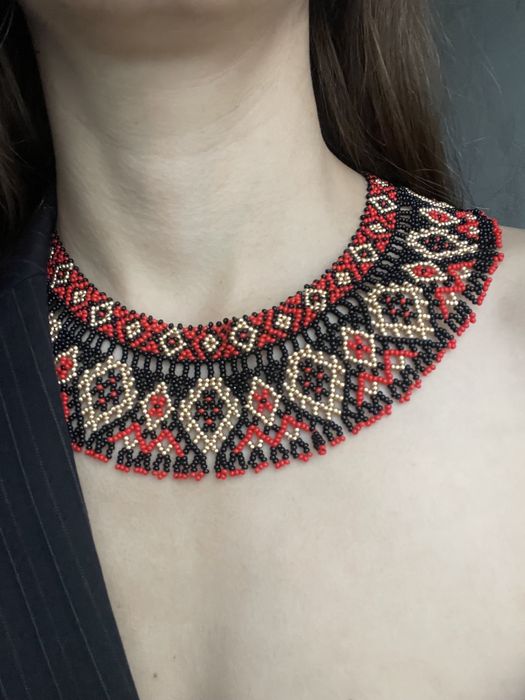 Силянки з бісеру намисто з бісеру