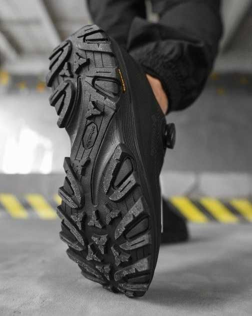 Чоловічі зимові кросівки на автозав'язці Gore-Tex  чорні