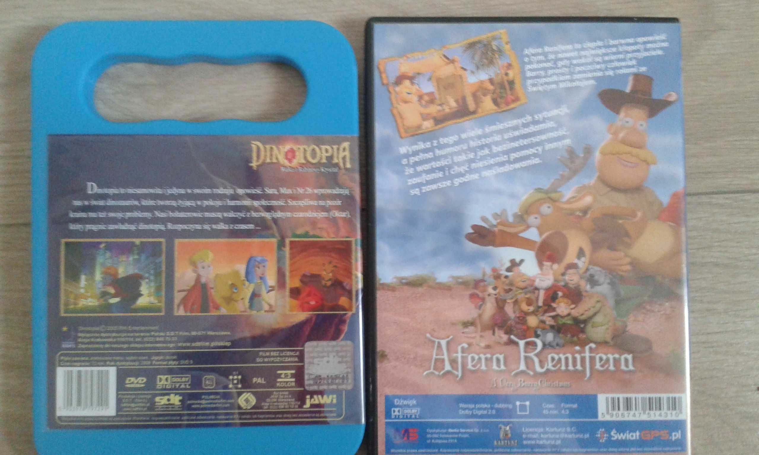 Bajki DVD Dinotopia Afera Renifera CD dla dzieci komplet