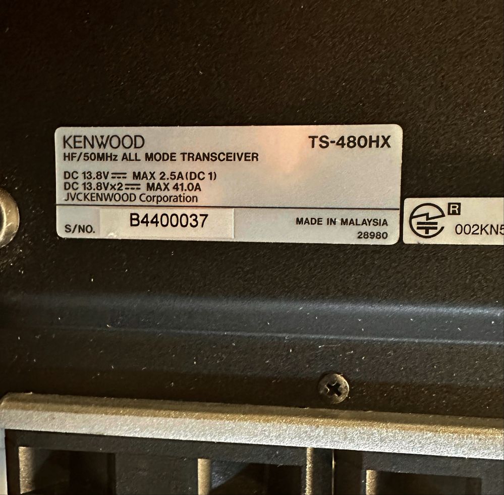 Kenwood TS 480 HX 200w KF transceiver - odblokowany TX