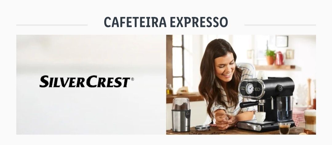 Máquina Expresso, NOVA, nunca usada, SilverCrest SEM 1100 D3