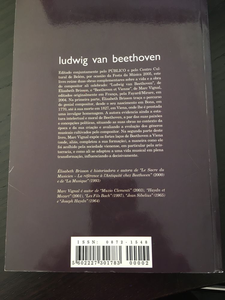 Livro “Ludwig van Beethoven”