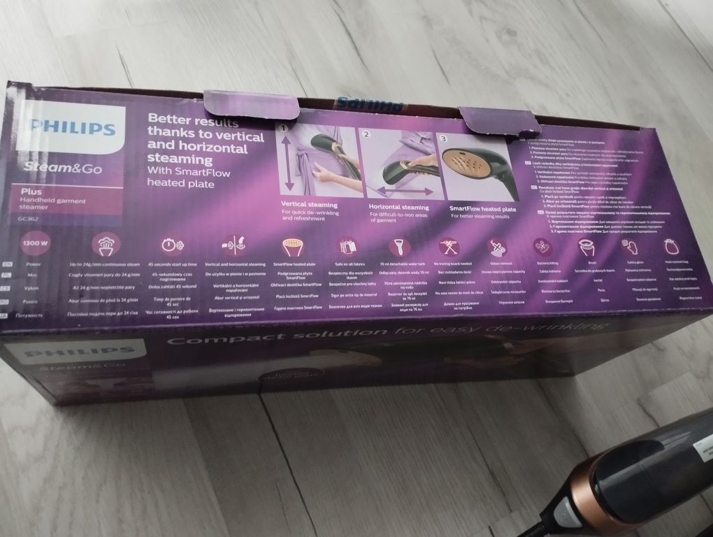 Parownica PHILIPS pełen zestaw