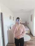 Sweter sweterek futerko dekolt bluza ciepła XS s m