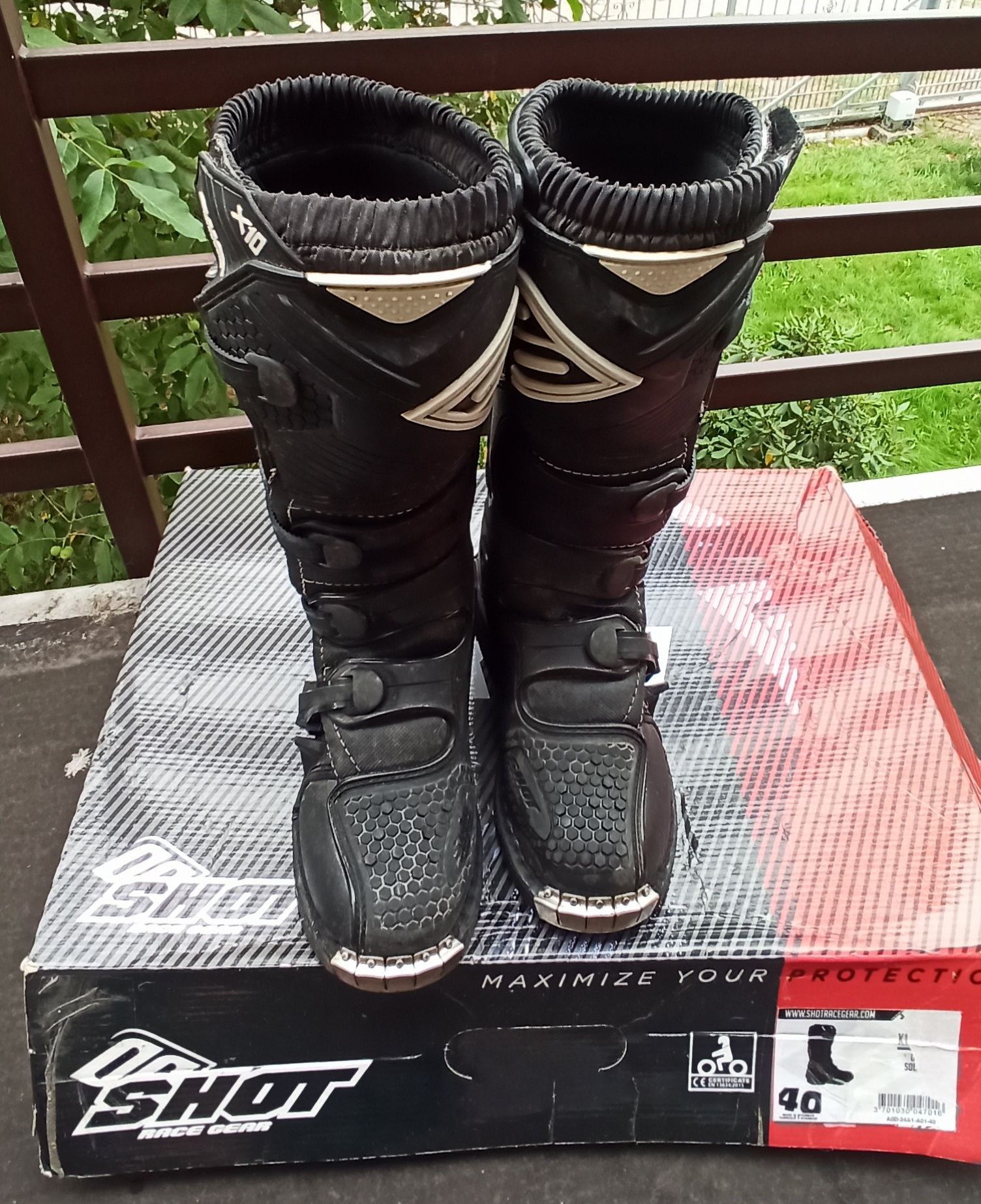 Buty motocyklowe SHOT  X10  zbroja motocyklowa	 cross quad enduro