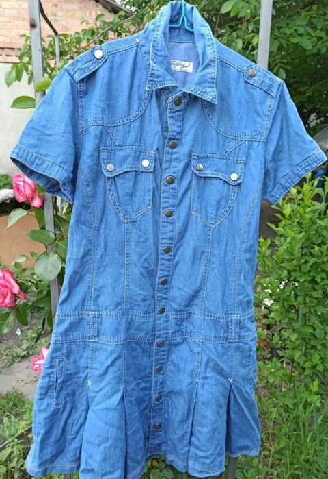 Летнее джинсовое платье идеальное состояние