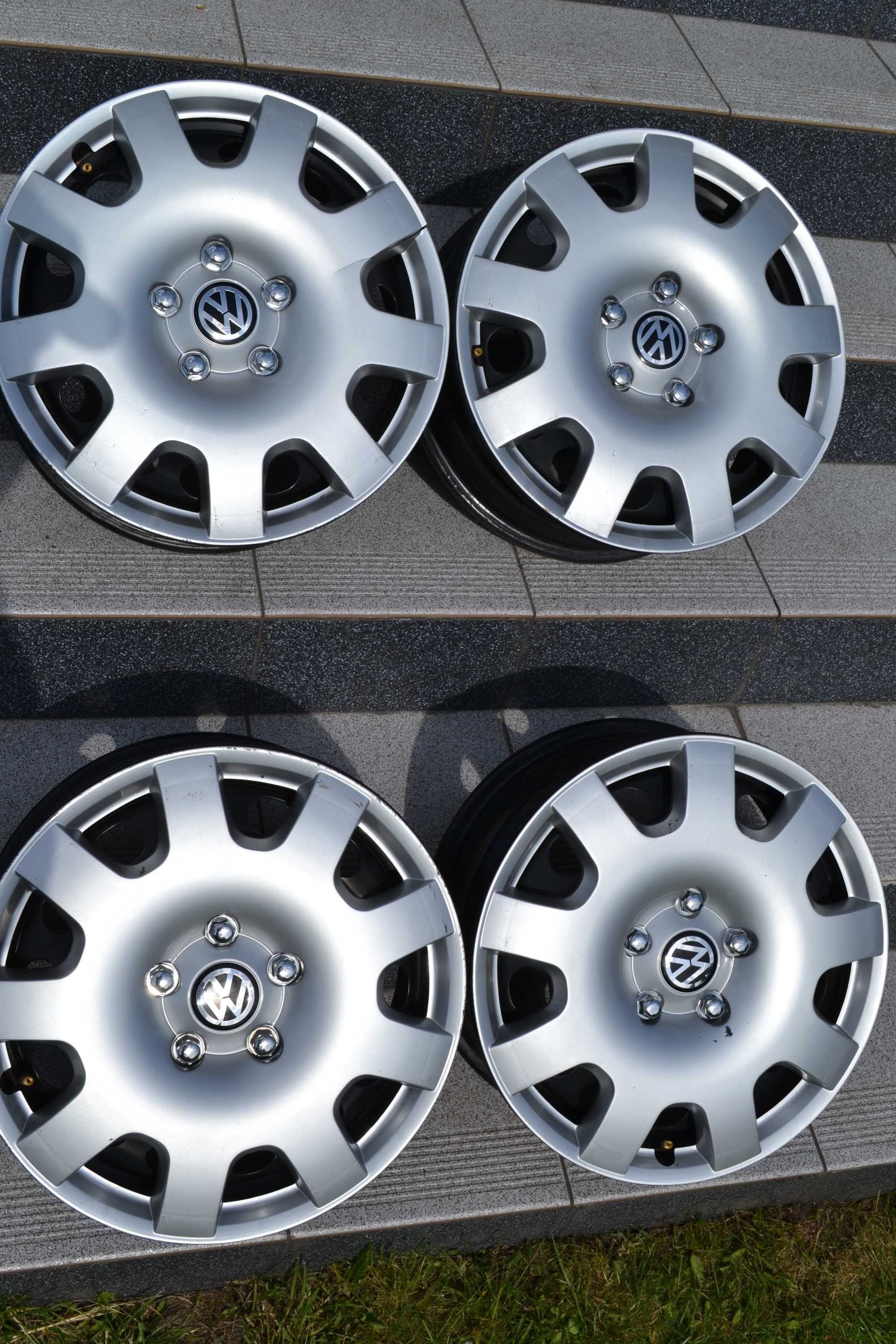 Felgi z kołpakami 5x112 VW 16 Cali