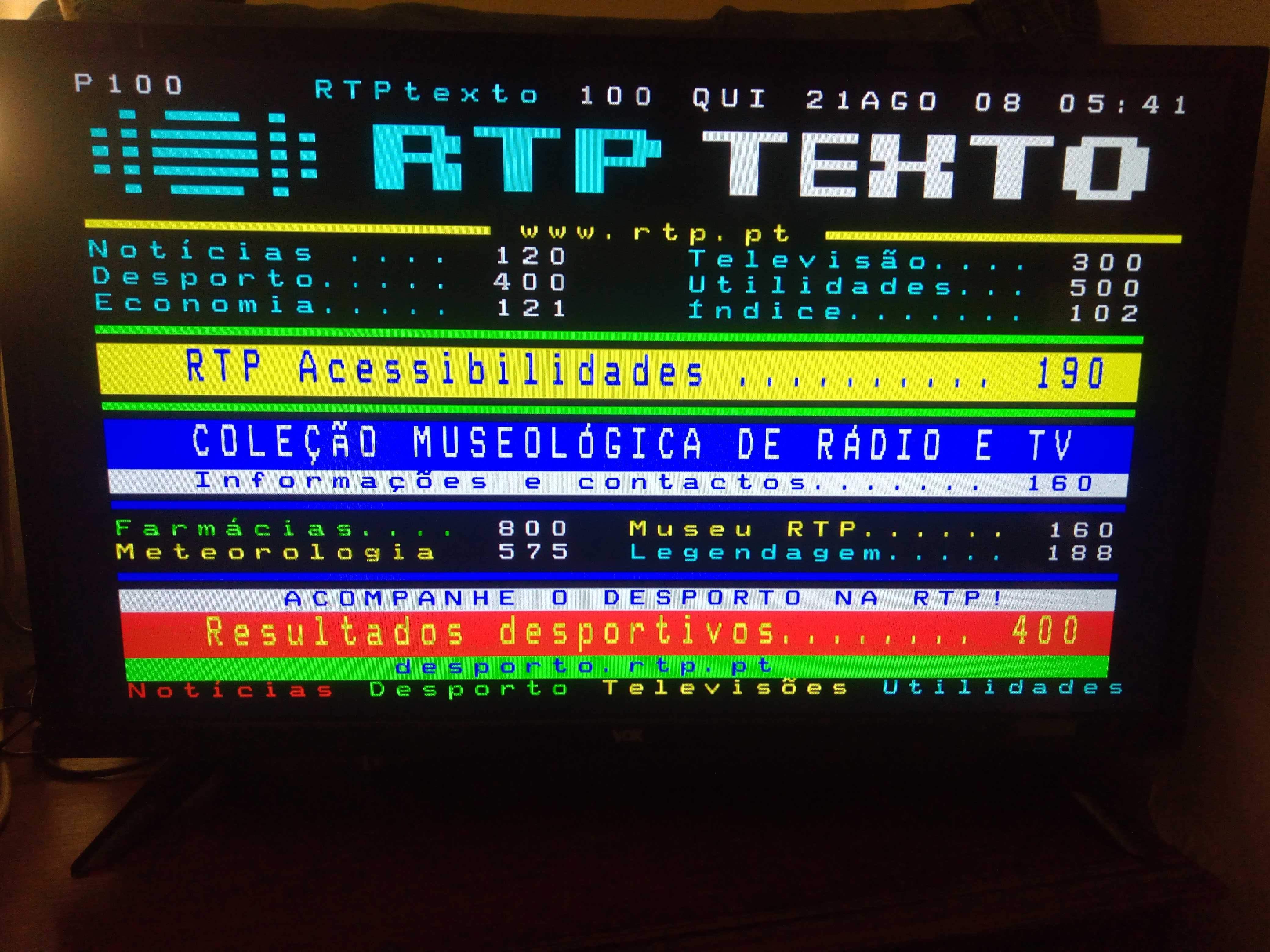 Tv em bom estado com comando