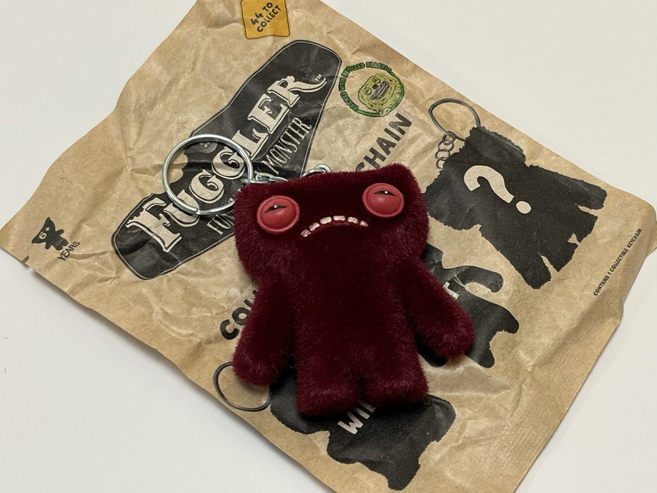 Очень редкий Fuggler Red флок Фуглер бордовий пухнастий фаглер. 490грн