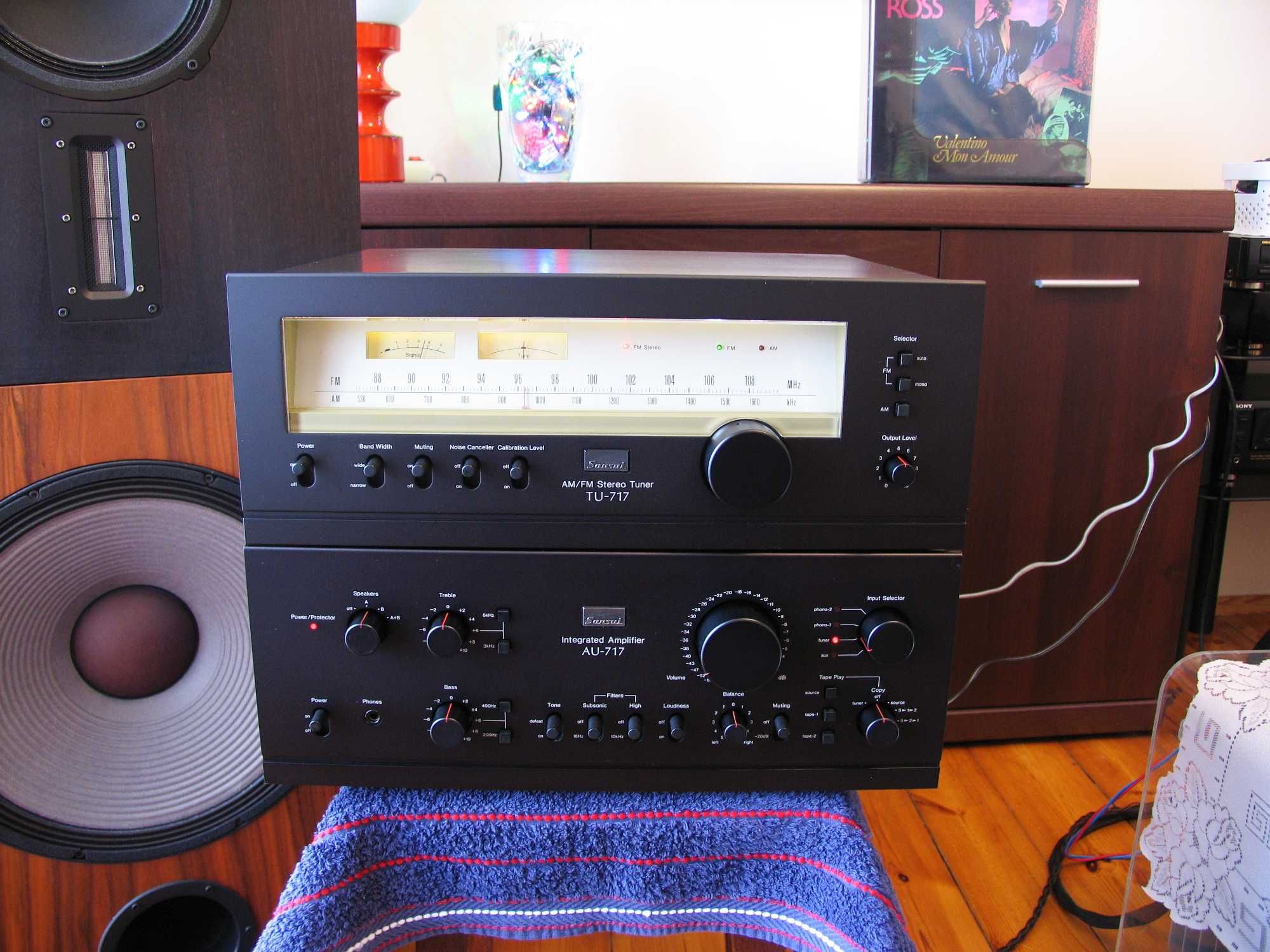 Sansui AU-717 + TU-717 / Zestaw + Przegląd + Recap TOP  '' Vintage ''