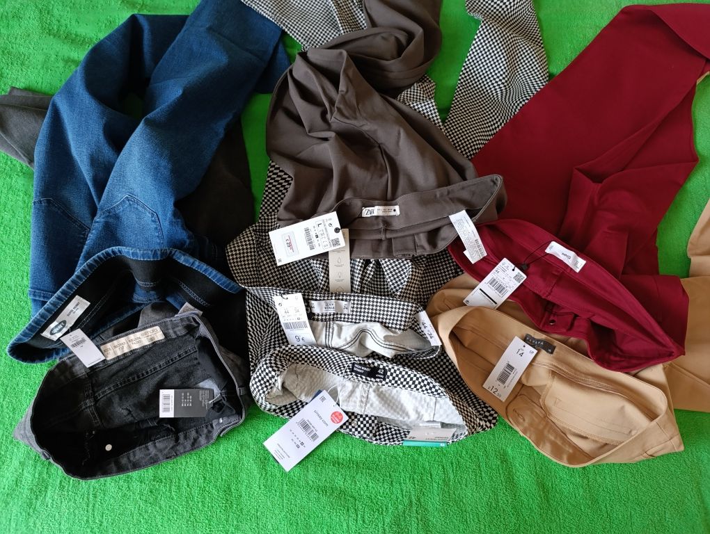 Микс брюки джинсы леггинсы Zara Mango Matalan Lefties 48-50 р.