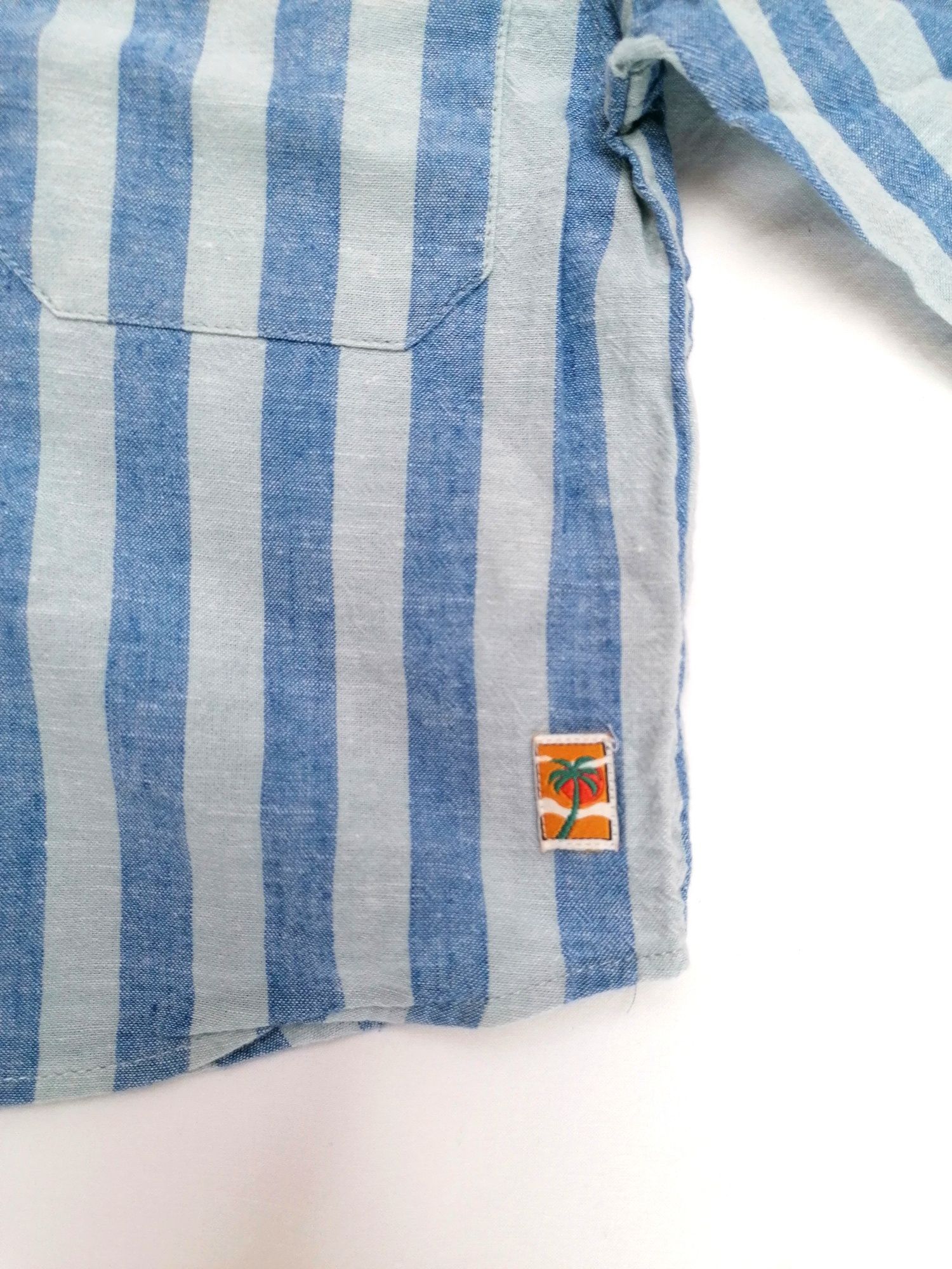 Camisa Praiana às Riscas, de Bebé