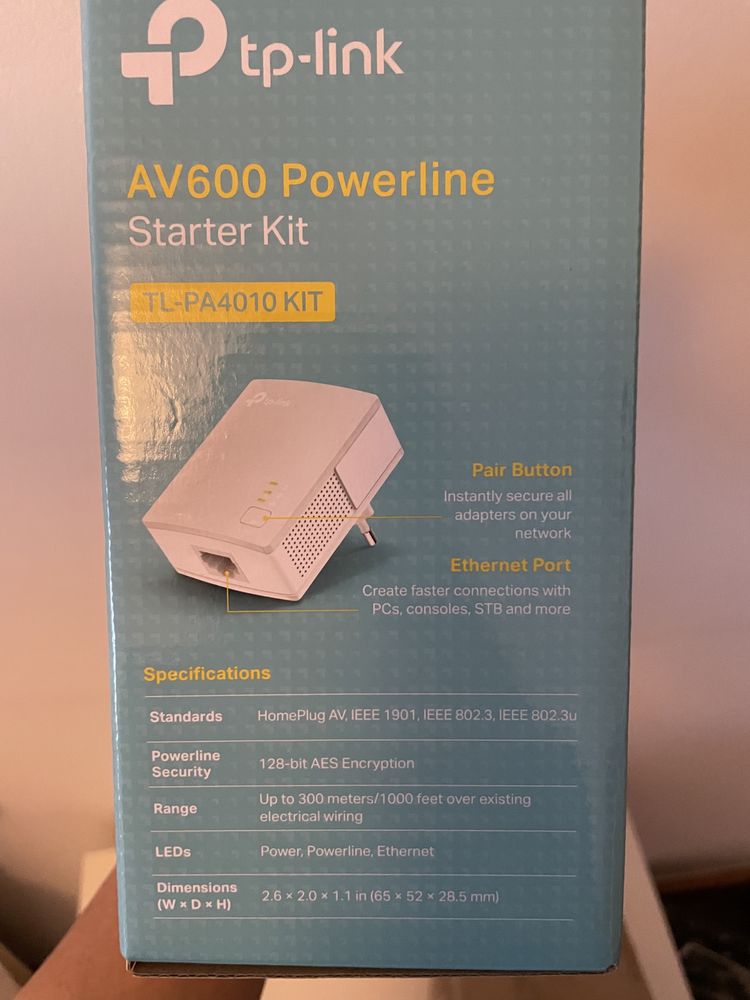 Kit Extensor de Alcance Powerline, Edição AV 600Mbps